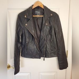 Faux Lether Moto Jacket